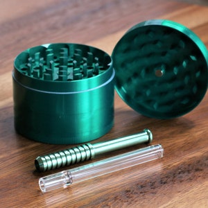 Stocking Stuffer- 2.5&quot; Herb Grinder & 3&quot; One Hitter Pipes- Best Gift for Smokers-Stocking-Christmas Pipes