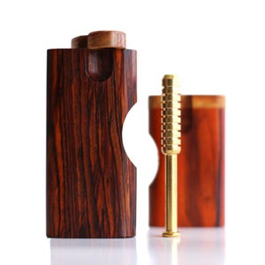 3&quot; & 4&quot; Cocobolo Swivel Lid Dugouts and One Hitter Pipe-Cutaway Design-Functional Art