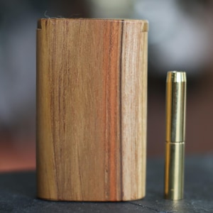 3&quot; Teak Slider Lid Dugouts- Handcrafted perfection-Stash Box-Dugout & One Hitter Pipe
