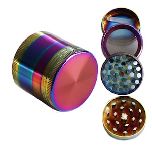Mini Rainbow Grinder- 1,5 &quot;RBG- Klein, aber effektiv- 4 teilige Grinder- Süßeste kleine Grinder auf Erden
