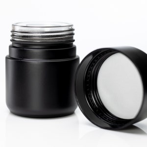Glass Herb Stash Jar- Dark Coated Glass- UV Protection-Child Proof-Smell Proof-Professional Grade Herb Stash Jar
