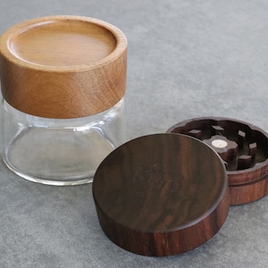 Stash Jar and Grinder-Classy and stylish smoker&#39;s gift