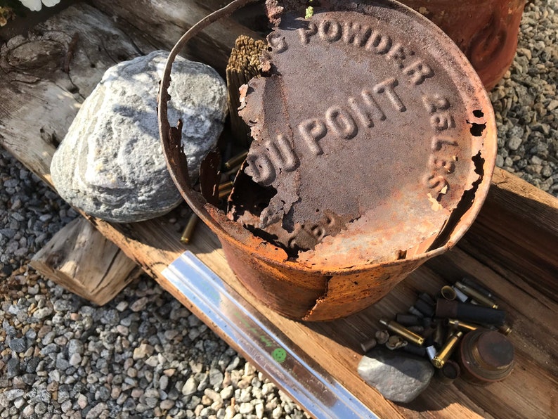 RARE Dupont 25lb Black Blasting POWDER KEG Relic Desert Iron Etsy