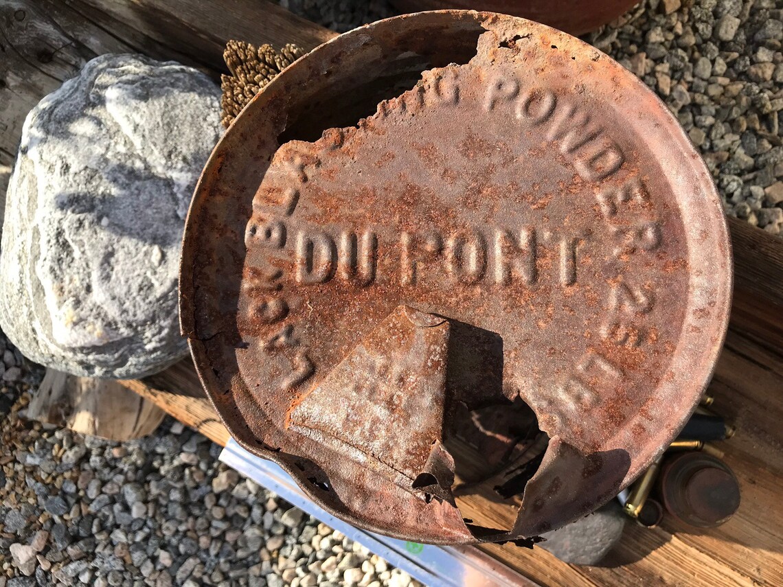 RARE Dupont 25lb Black Blasting POWDER KEG Relic Desert Iron Etsy