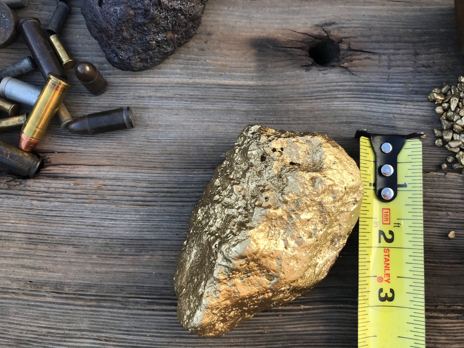 LARGE GOLD NUGGET Replica 1849er Faux large Gold Rush Nugget Etsy
