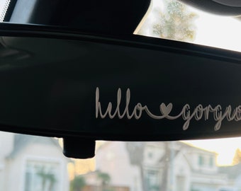 Hello Gorgeous Custom Vinyl Decals - Make Your Own Personalized Decal - Car Decal / Window Decal / Laptop Decal /Water Bottle Decal