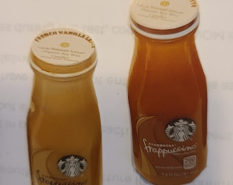 Soy wax Candle in Frappuccino bottle