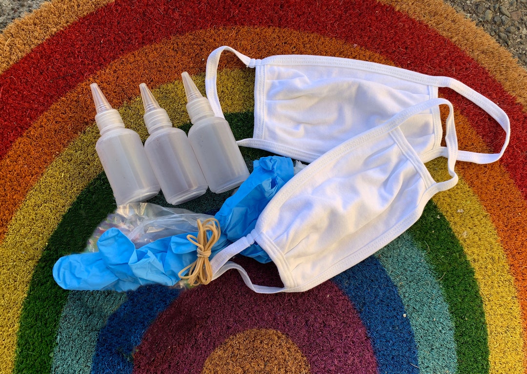 Tie Dye Your Own Mask Kit one Step Tie Dye Kit Tie Dye Mask Etsy