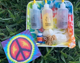 Tie Dye Kit! ( 1 step tie dye kit, tie dye diy, rainbow tie dye kit, tie dye, diy tie dye kit, craft kit, diy craft)
