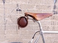 Leather Bike Saddle Bag, Personalized.