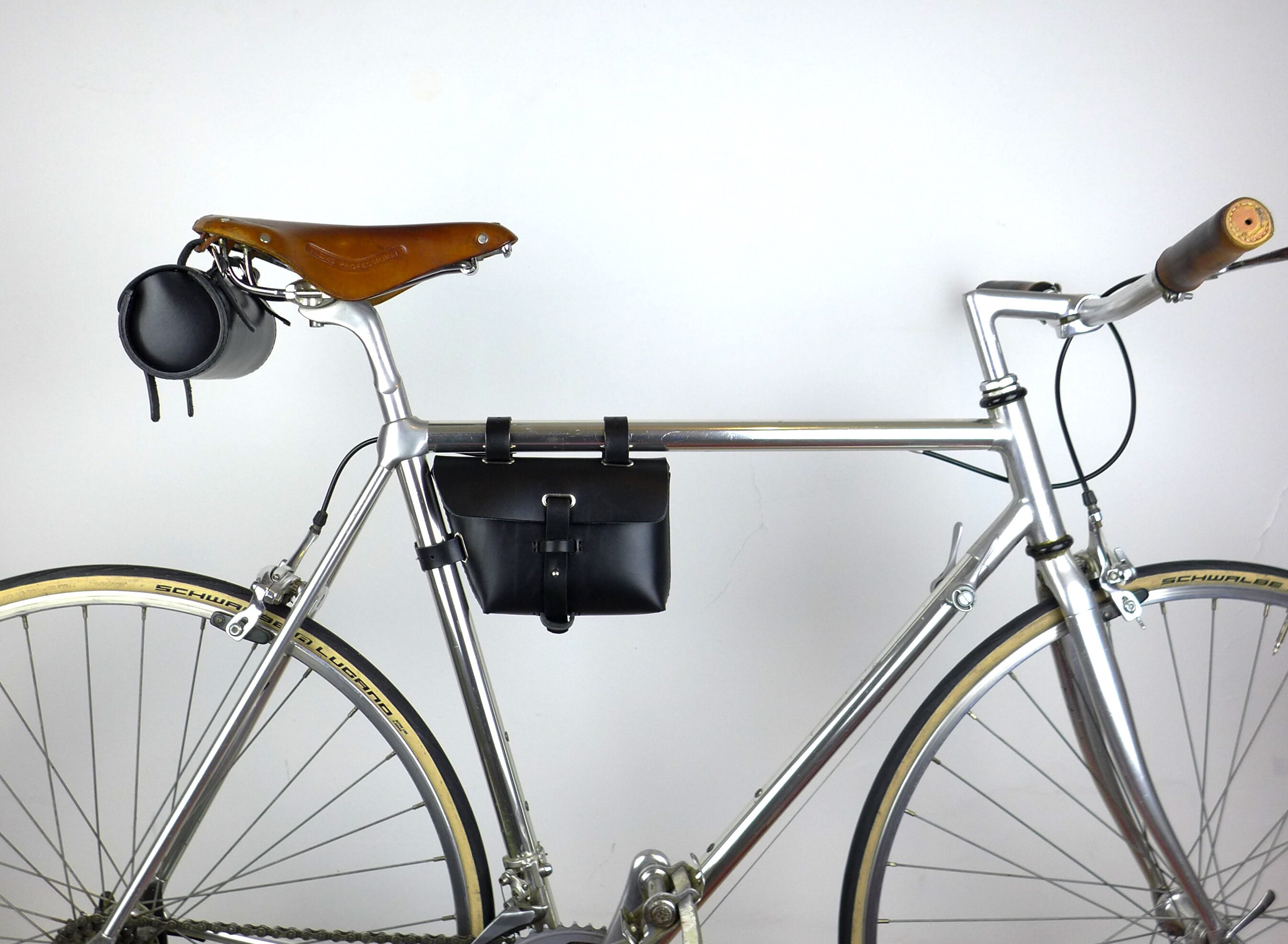 Leather Bicycle Tool Bag Bike bag Crossbar Bag Frame Pouch Etsy