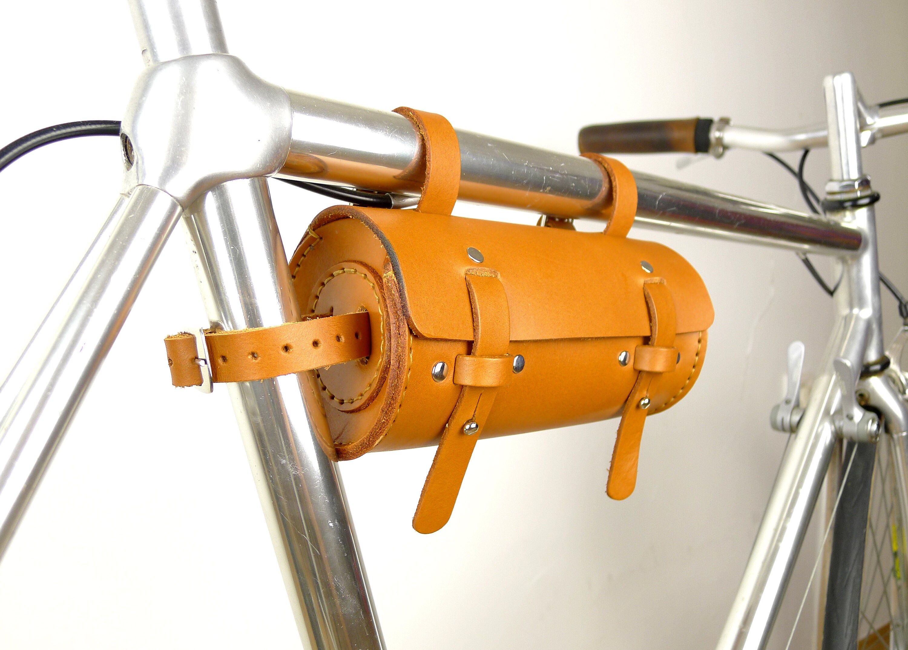 Leather Bicycle Frame Bag Saddle Bag Bike Bag Bicycle Tool Etsy