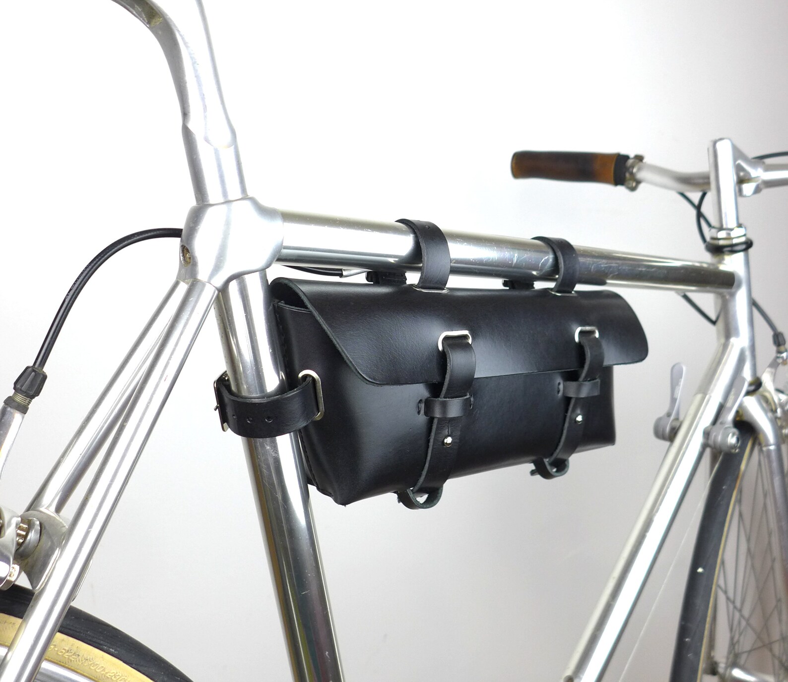 Leather Bicycle Tool Bag Bike bag Crossbar Bag Frame Pouch Etsy