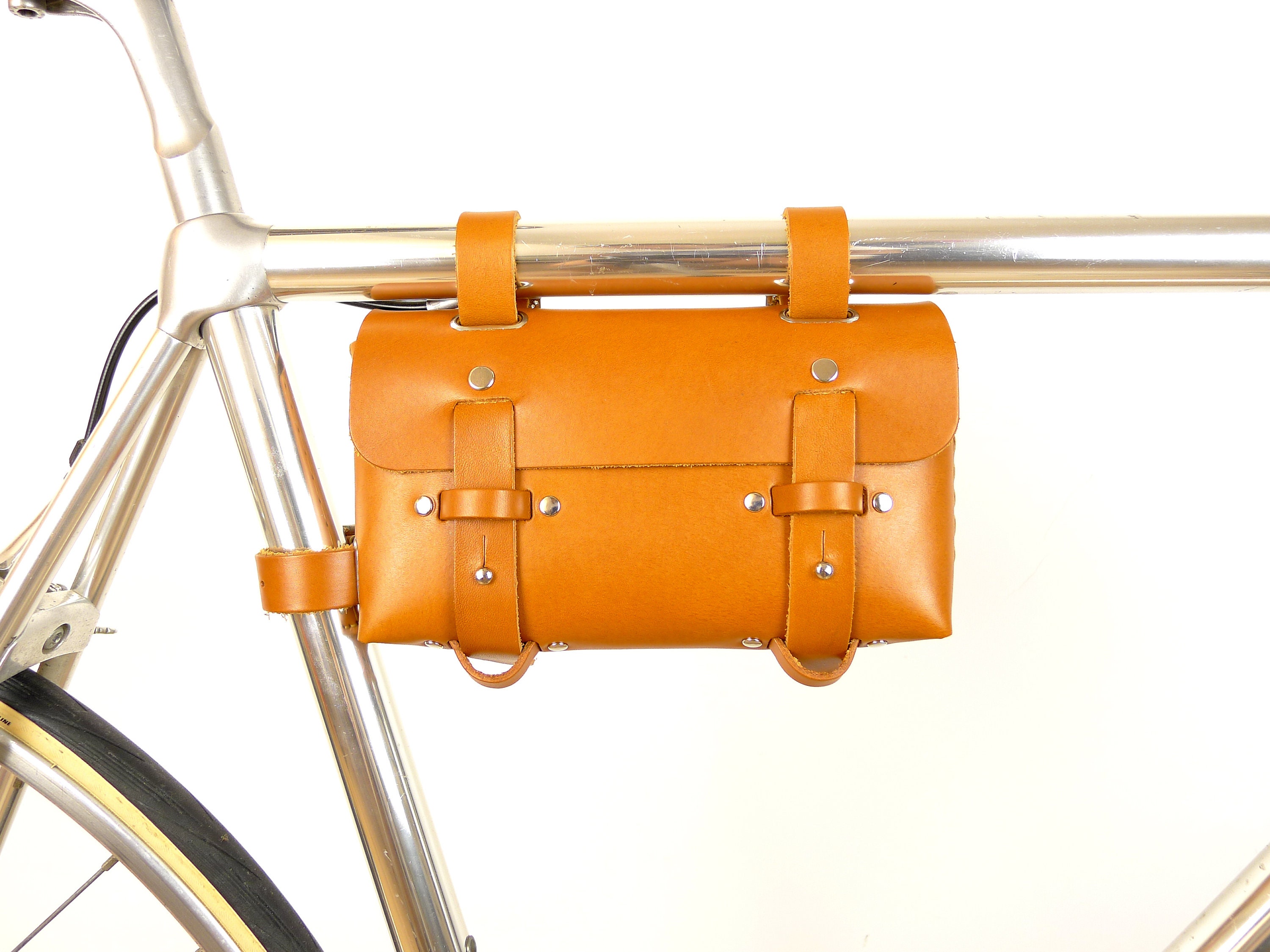 Leather Bicycle Tool Bag Saddle Bag Bike Bag Frame Bage Etsy