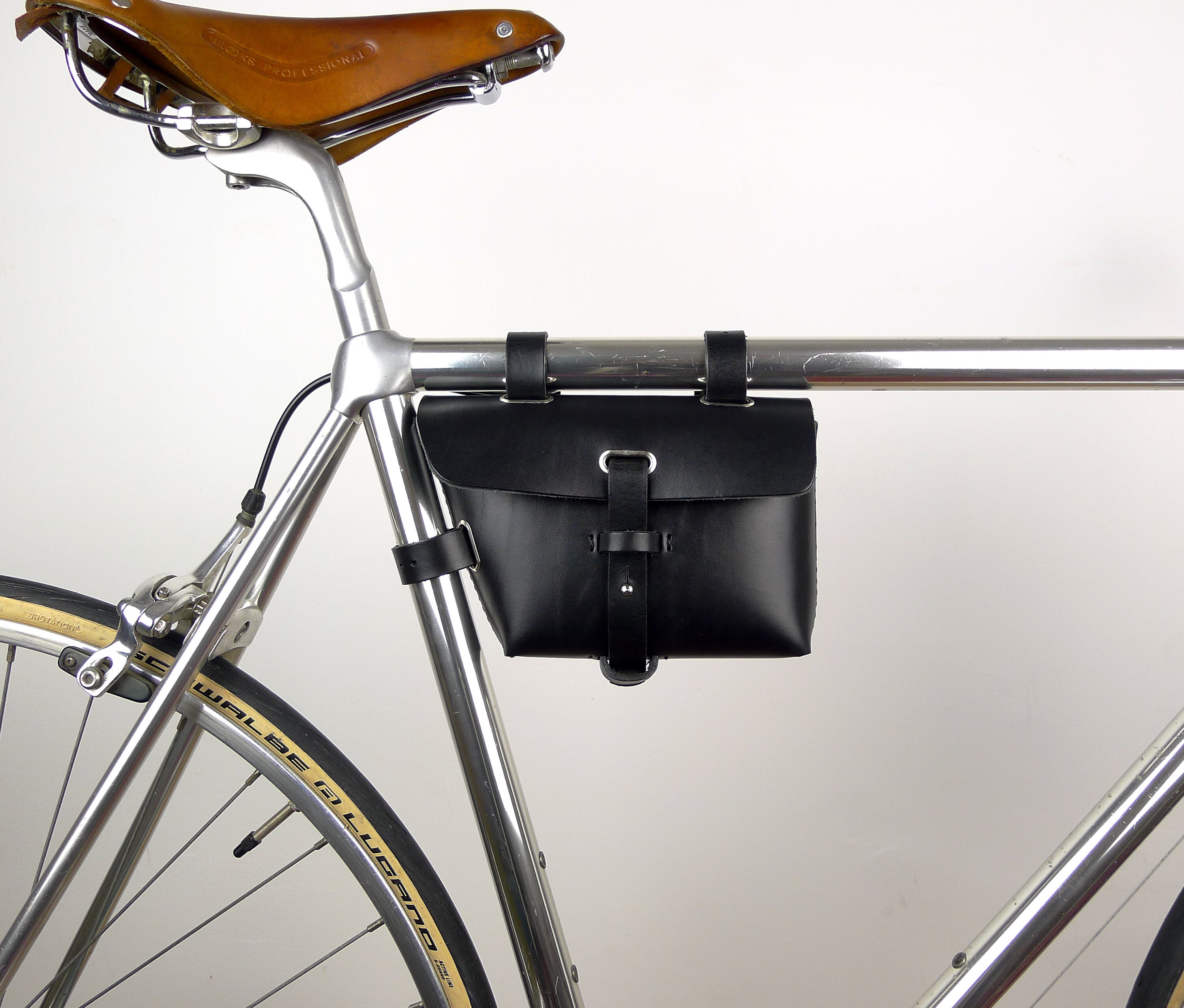 Leather Bicycle Tool Bag Bike bag Crossbar Bag Frame Pouch Etsy