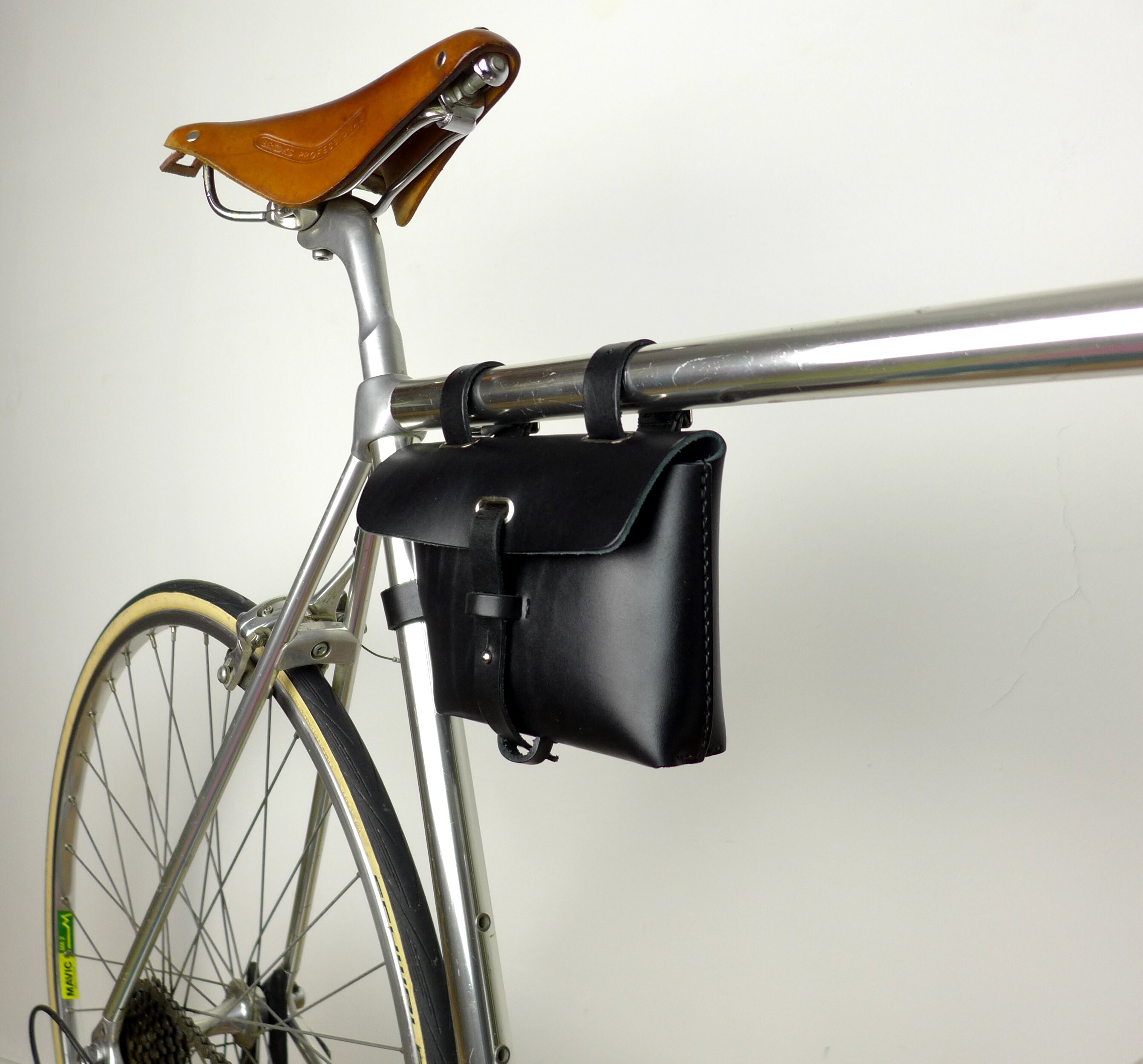 Leather Bicycle Tool Bag Bike bag Crossbar Bag Frame Pouch Etsy