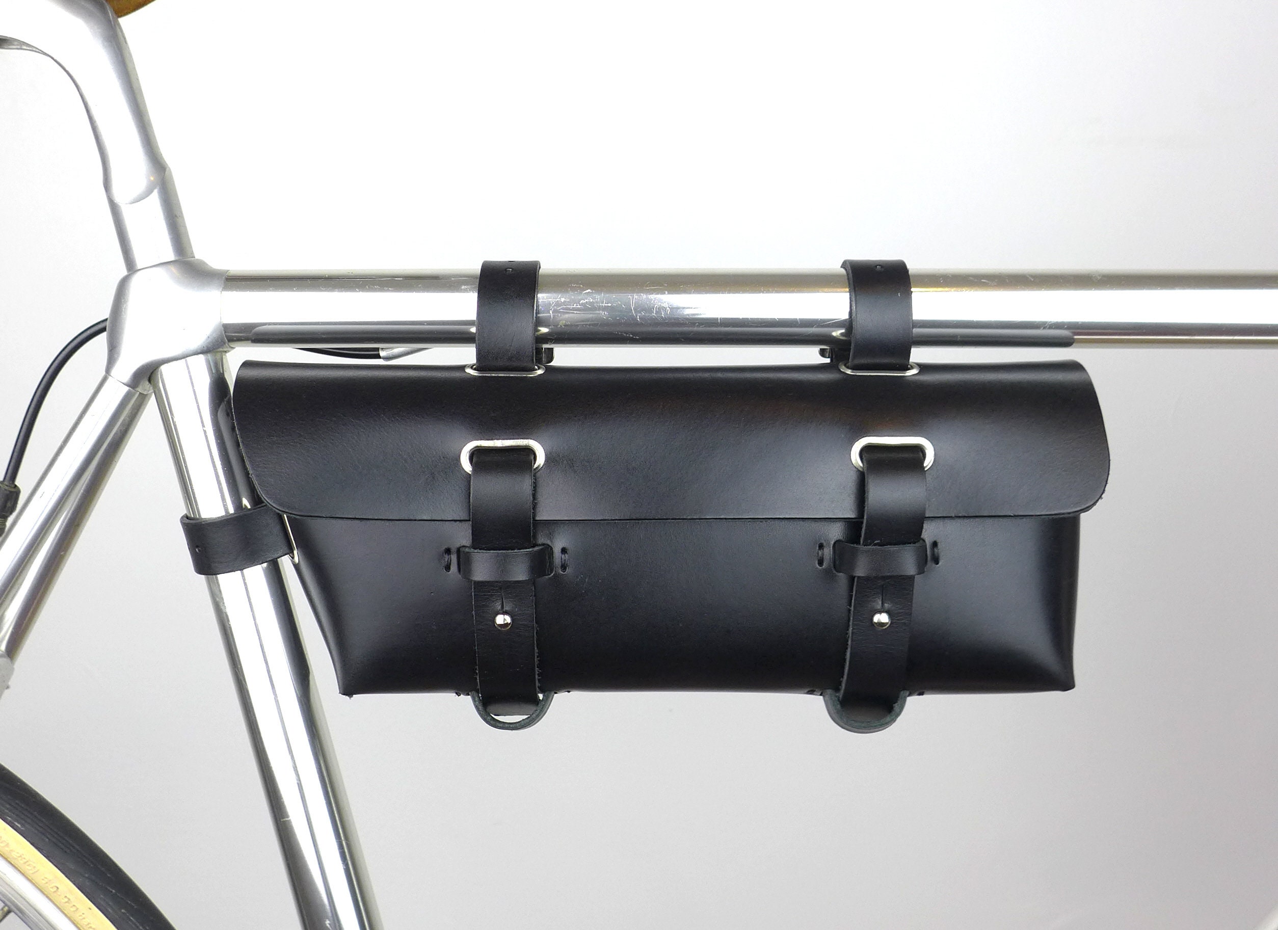 Leather Bicycle Tool Bag Bike bag Crossbar Bag Frame Pouch Etsy