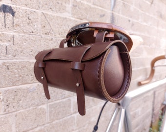 Leather Bicycle Bag, Saddle Bag, Bike bag, Bicycle Tool Bag