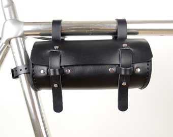 Leather Bicycle Frame Bag // Saddle Bag // Personalized Bike Tool bag