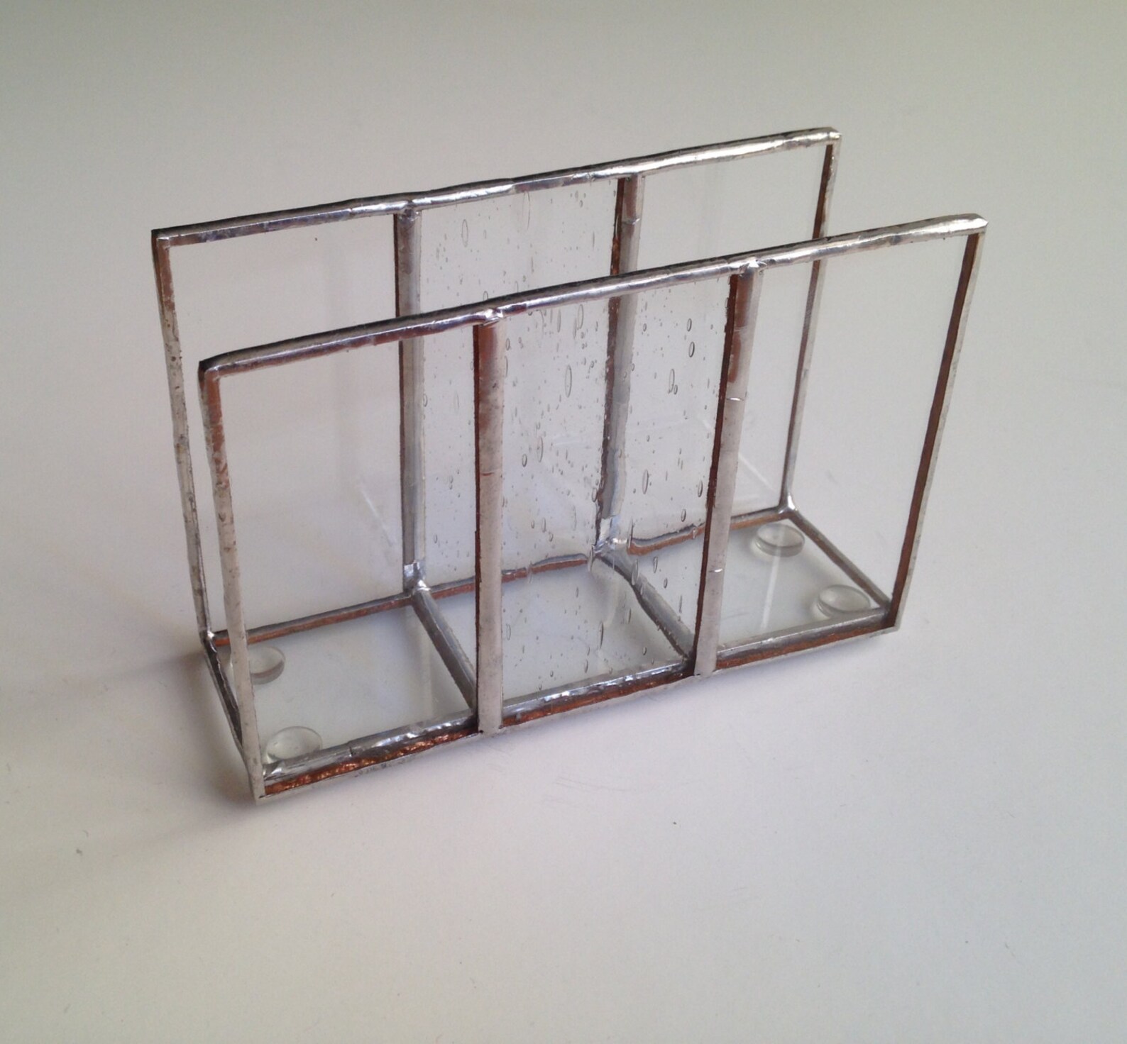 Minimalistic Clear Napkin Holder Stained Glass Napkin Holder Etsy