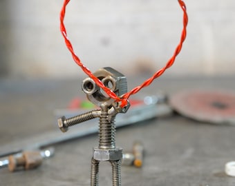Recycled Metal Parts Heart Scrap Metal Sculpture, Welded Art