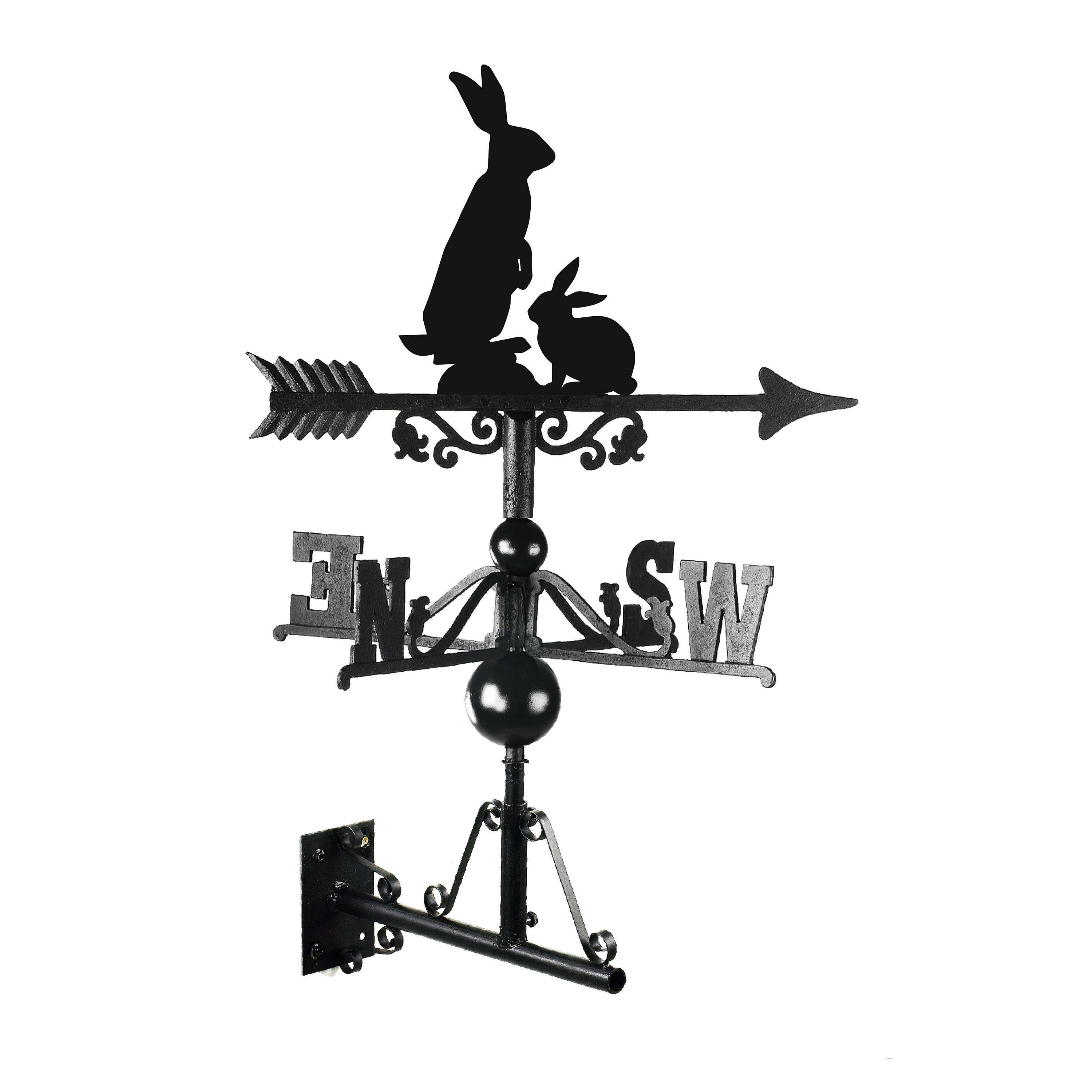 Weathervane Rabbit Simple Rabbit Weathervane, Cast Iron Garden Decor, Bunny Accent - Etsy