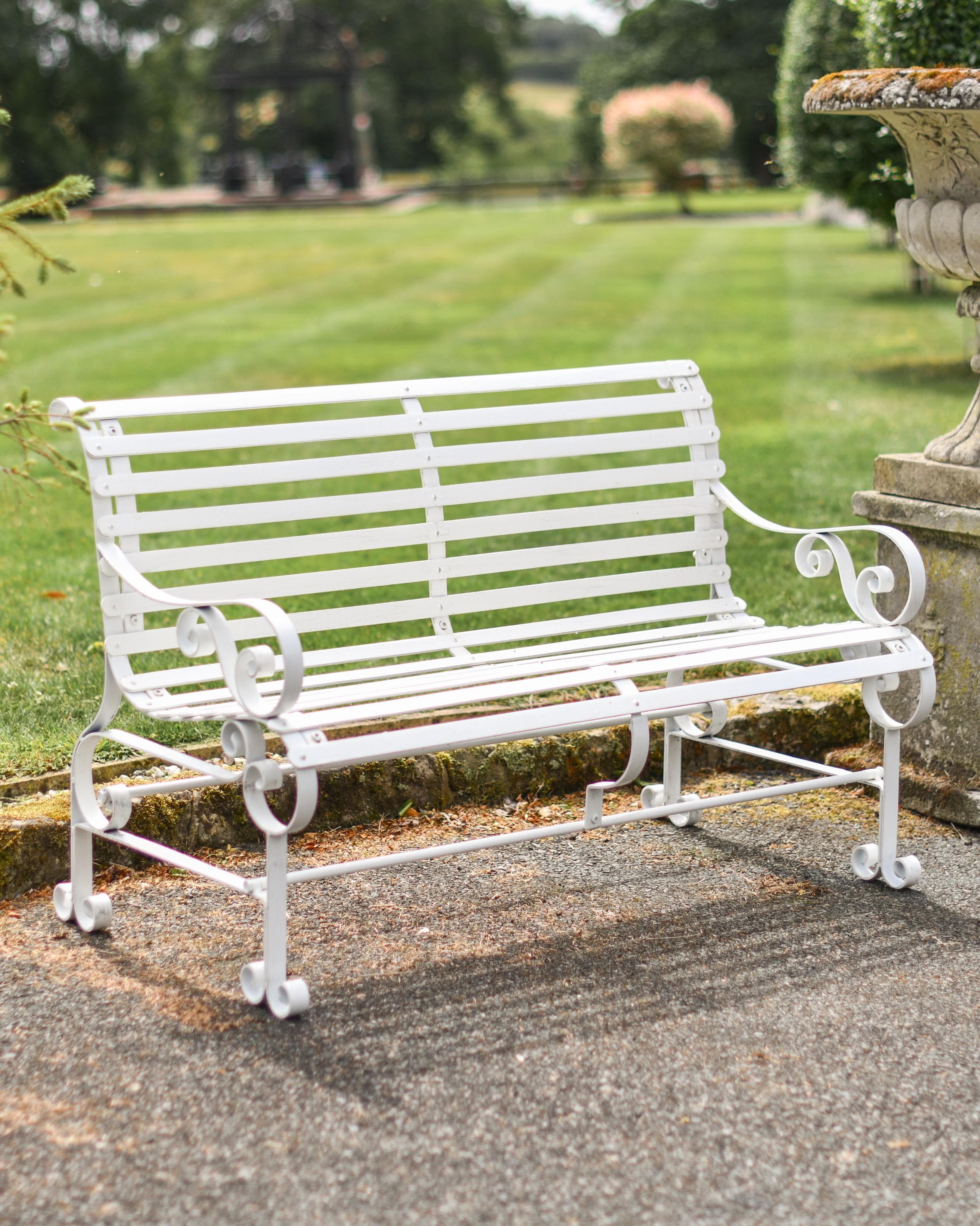 Wooden Bench Plow And Hearth Garden Bench Evergreen Weatherproof