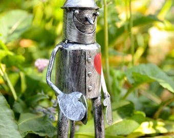 Mini Standing Tin Man Garden Ornament