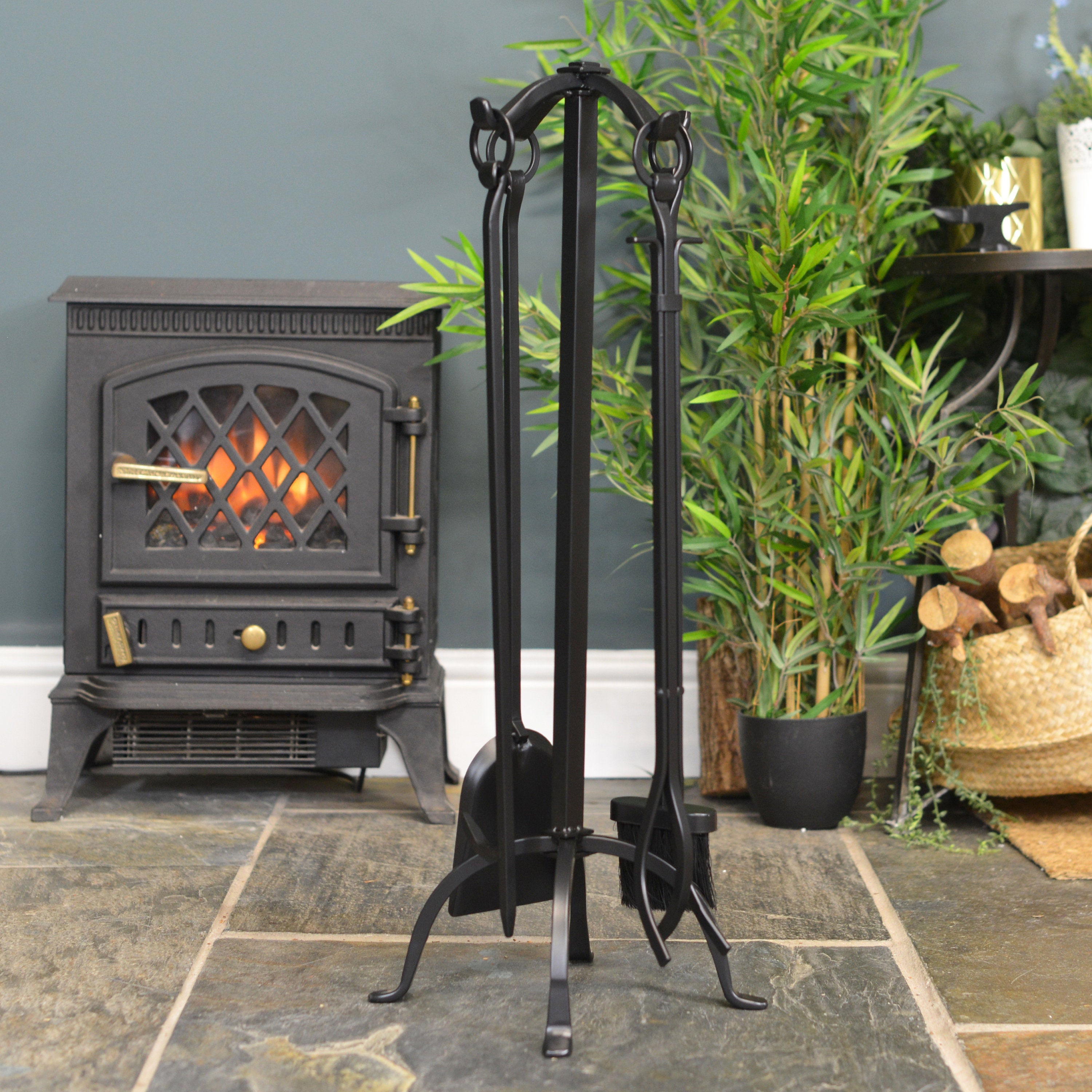 76cm Tall Simplistic Blacksmith Companion Set/ Fireside Tools - Etsy  Singapore