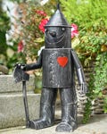 Tin Man Garden Ornament, Metal Garden Decoration, Garden Sculpture