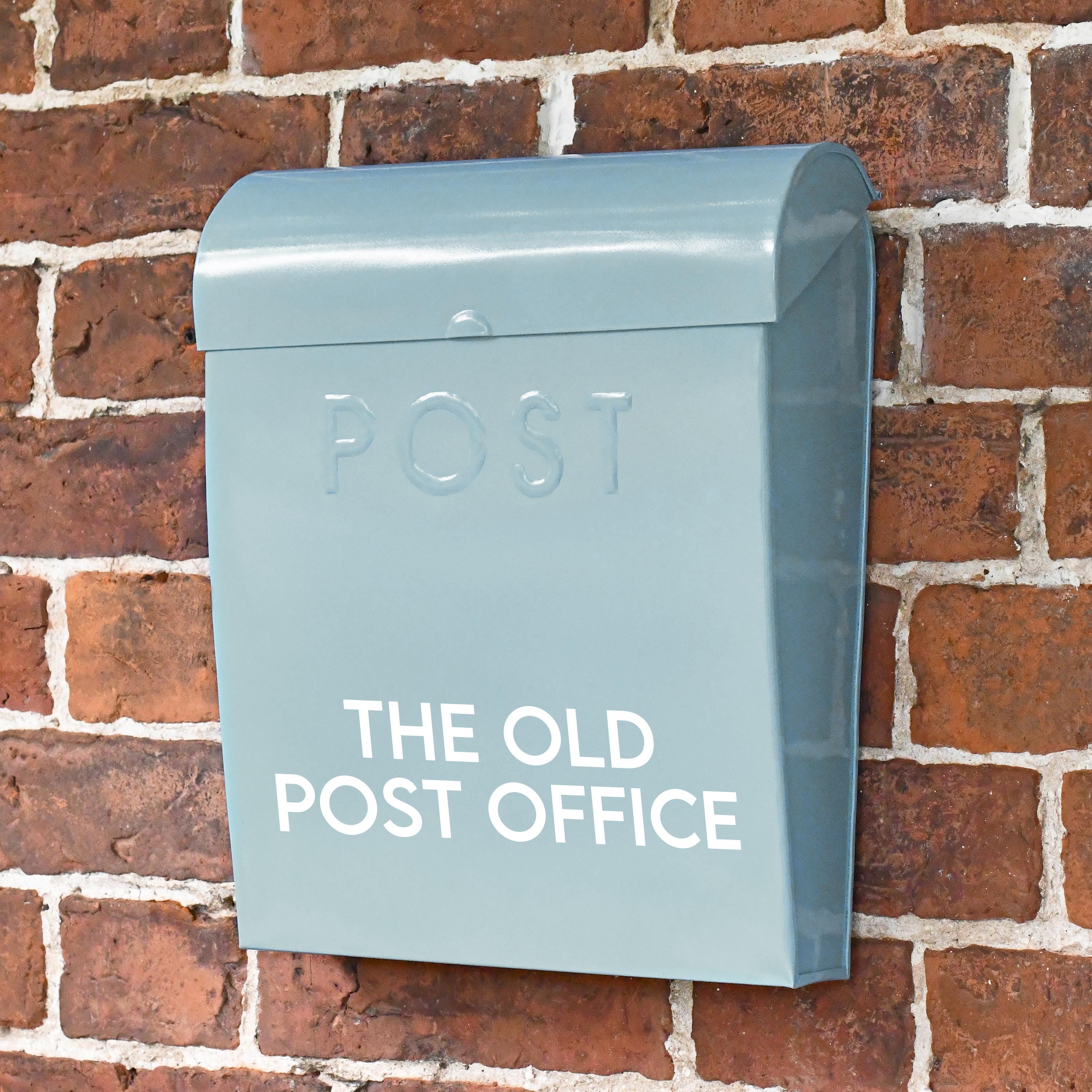 Baby Blue Contemporary Post Box/ Stylish Post Box/ Sleek Modern Design ...