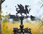 Welsh Dragon Weathervane Wales Welsh Pride UK Dragon Garden and Outdoor Décor