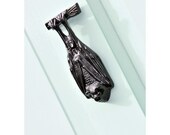 Black Cast Iron Bat Door Knocker Gothic, Halloween Decoration Metalwork Gift