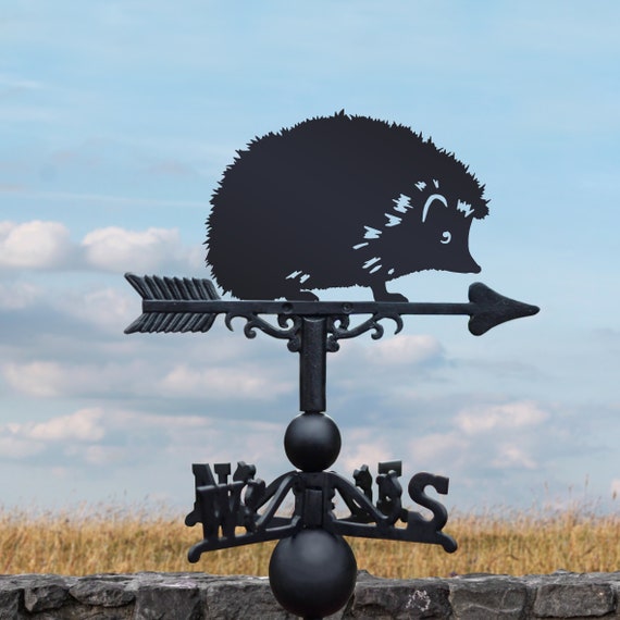 Hedgehog Weathervane/ Wildlife Lovers, Nature Lovers Gift, Garden Decoration, Hedgehog Garden, Cute Gift Idea, Love Nature and Animals