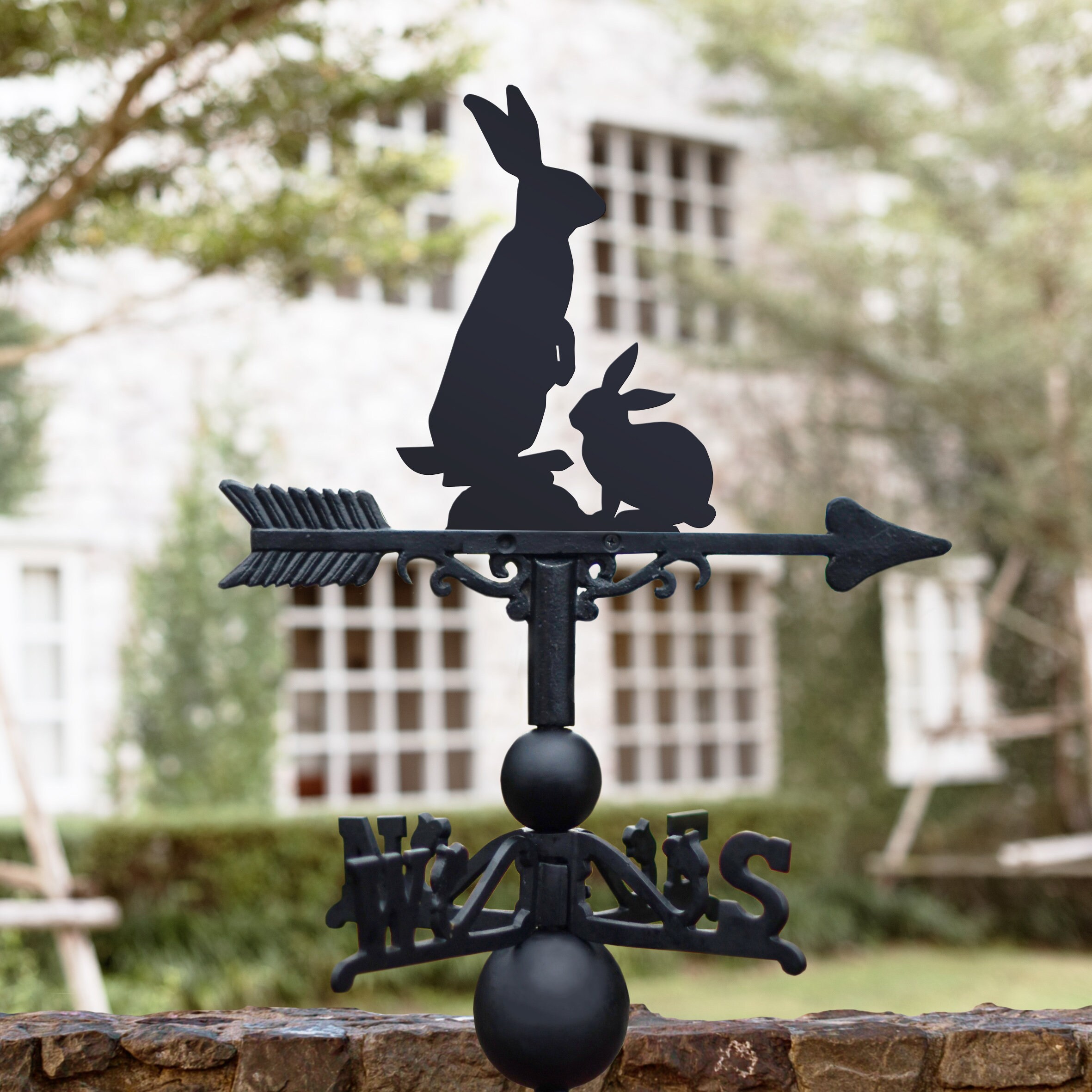 Weathervane Rabbit Simple Rabbit Weathervane, Cast Iron Garden Decor, Bunny Accent - Etsy