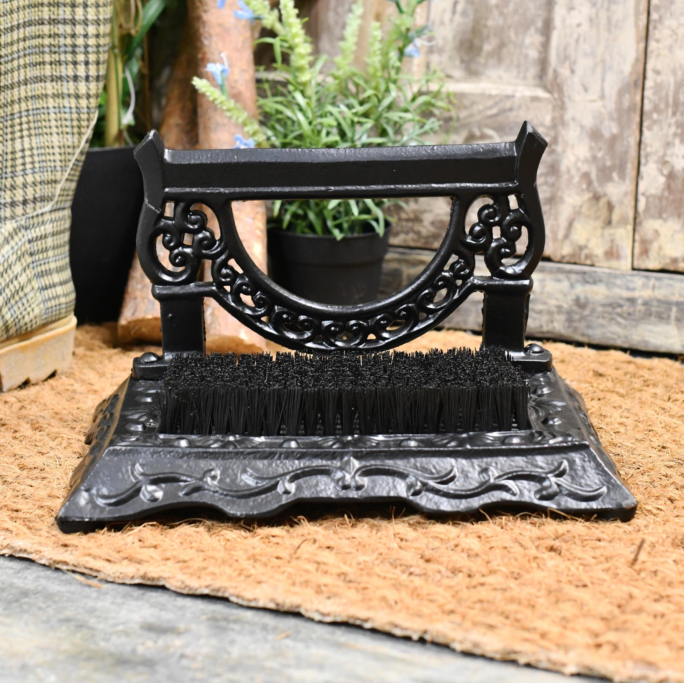 Cast Iron Victorian Boot Brush Scraper, Rustic Mudroom Decor - Etsy