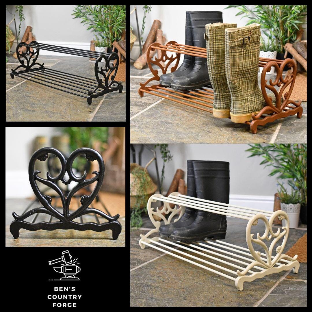 Cast iron shoe rack hotsell