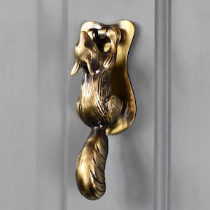 Squirrel Door Knocker, Different Finishes Available