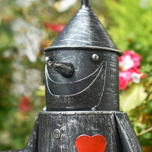 Tin Man Garden Ornament, Metal Garden Decoration, Garden Sculpture afbeelding 3