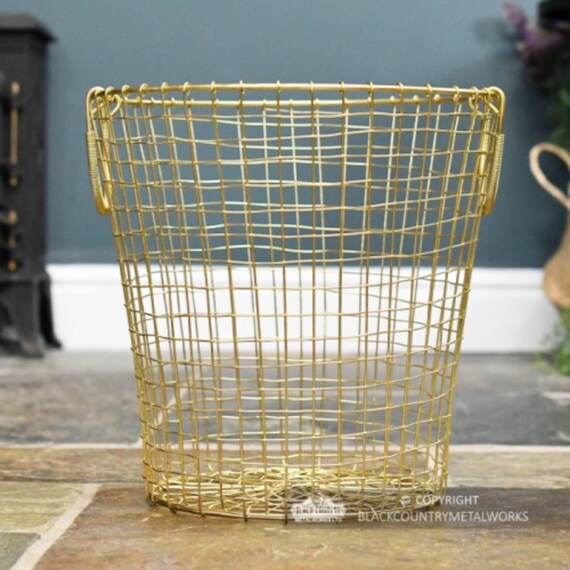 Cream Heart Wire Baskets SET OF 3 Metal Mesh Wedding Easter Baskets Shabby Chic 