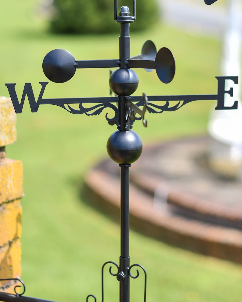 Black Steel Welsh Dragon Weathervane image 4
