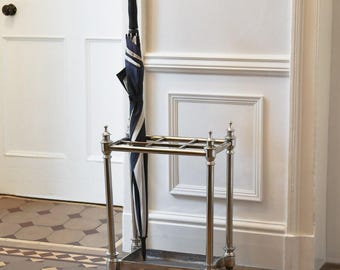 Nickel Finish Umbrella Holder