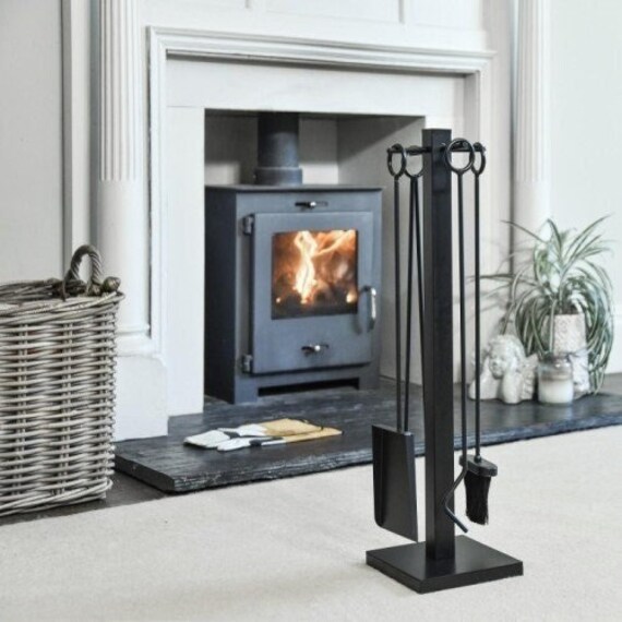 77cm Tall Black Fireside Fireplace Companion Set /traditional - Etsy  Singapore