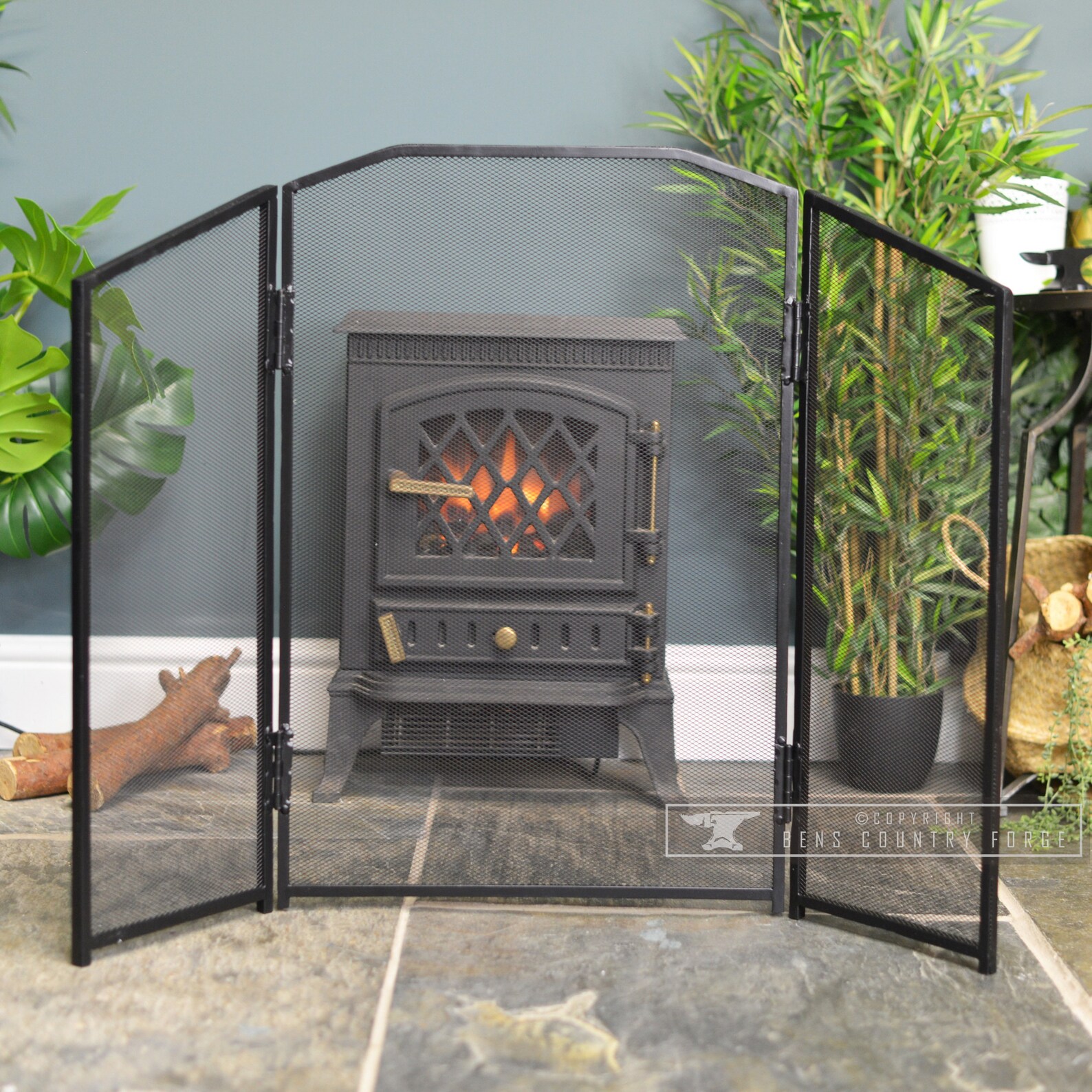 Three Fold Fire Screen/ Fire Guard/ Handcrafted Fire Guard/ Etsy