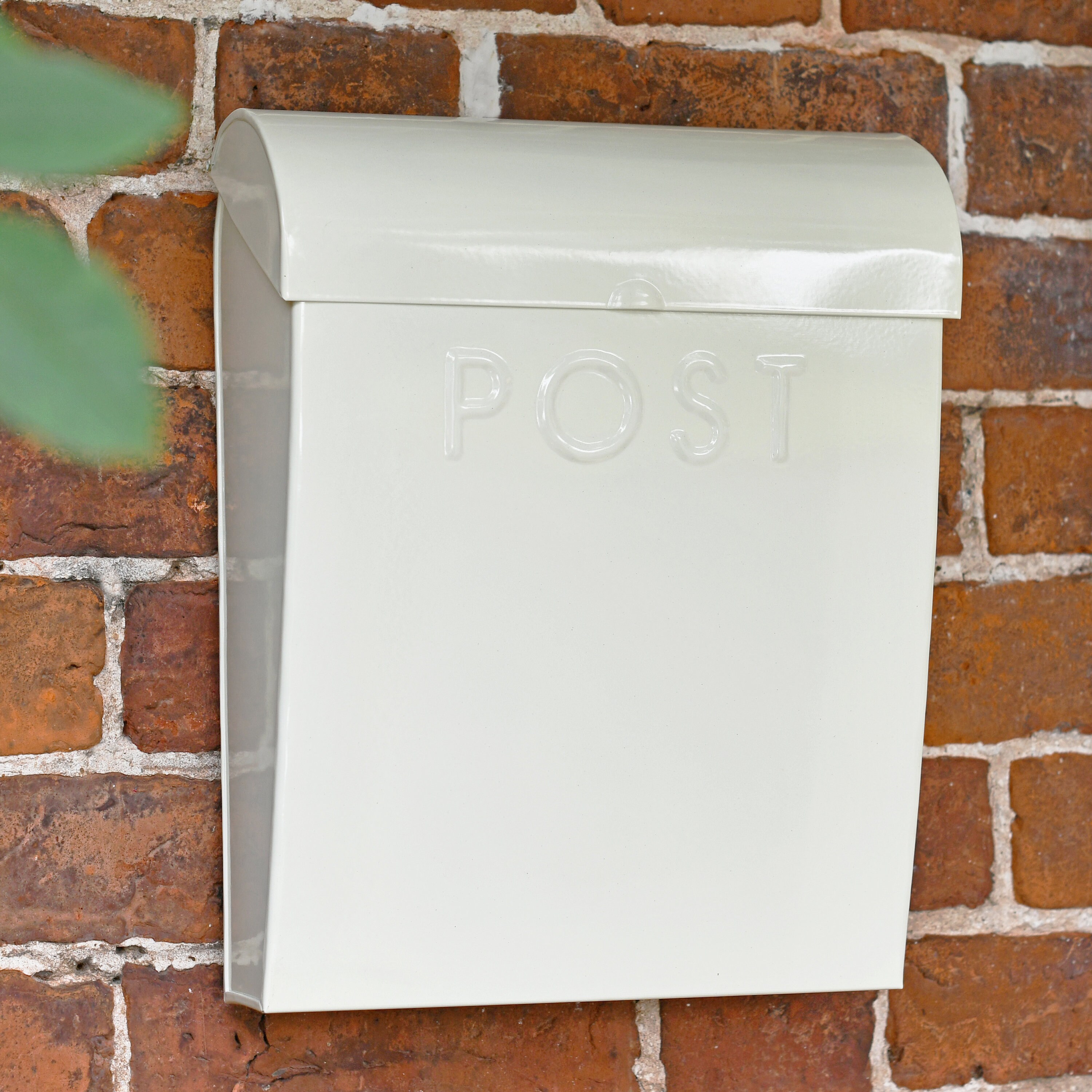 Cream Contemporary Post Box/ Stylish Post Box/ Sleek Modern Design ...