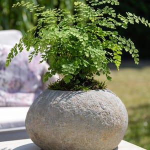 Natural Stone Vase - Indoor or Outdoor Planter