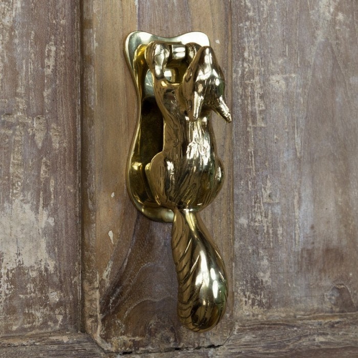 Polished Brass Bat Door Knocker Supplied With Fixings 