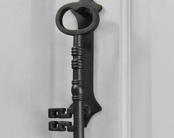 Black Key Door Knocker | Victorian Style | Unique Hardware