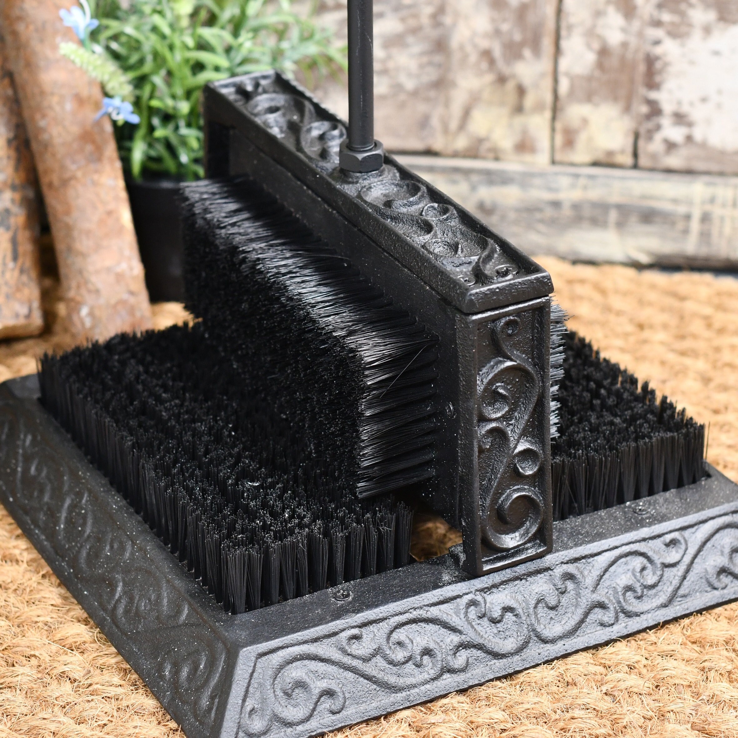 Black Boot Brush In Cast Iron/ Boot Brush Countryside Decor Etsy