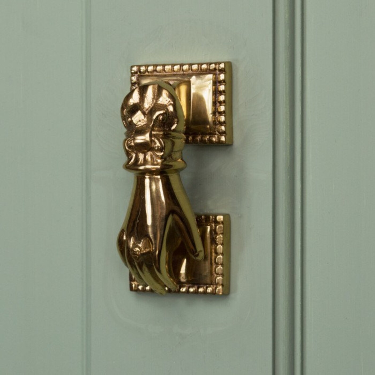 Polished Brass Hand Door Knocker/ Quirky Fun Door Knocker/ Etsy UK